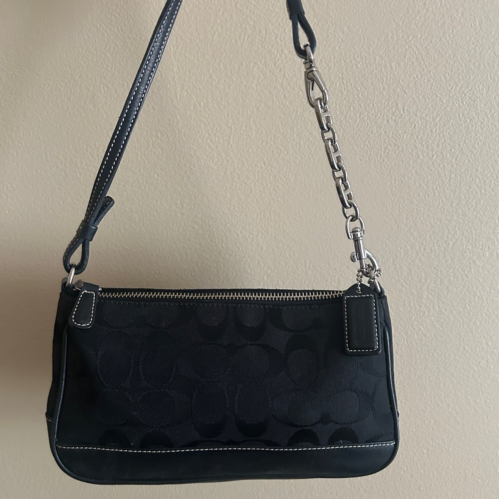 [SOLD] RARE Vintage Coach Demi Bag (6094) in Signature Black